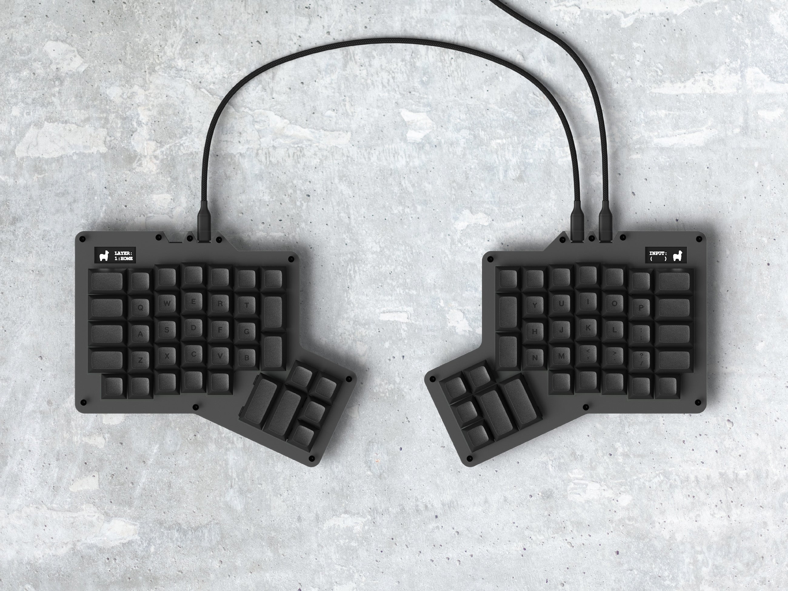 ErgoDox 76 Hot Dox V2 split ergonomic ortholinear keyboard
