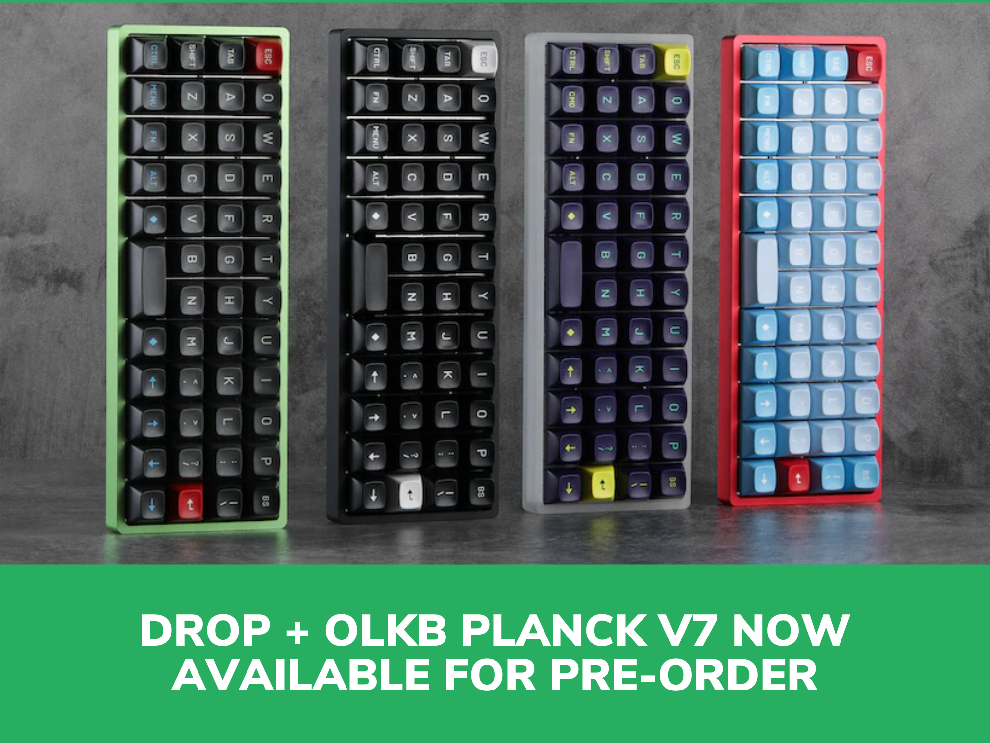 DROP + OLKB Planck V7 Now Available for Pre-Order