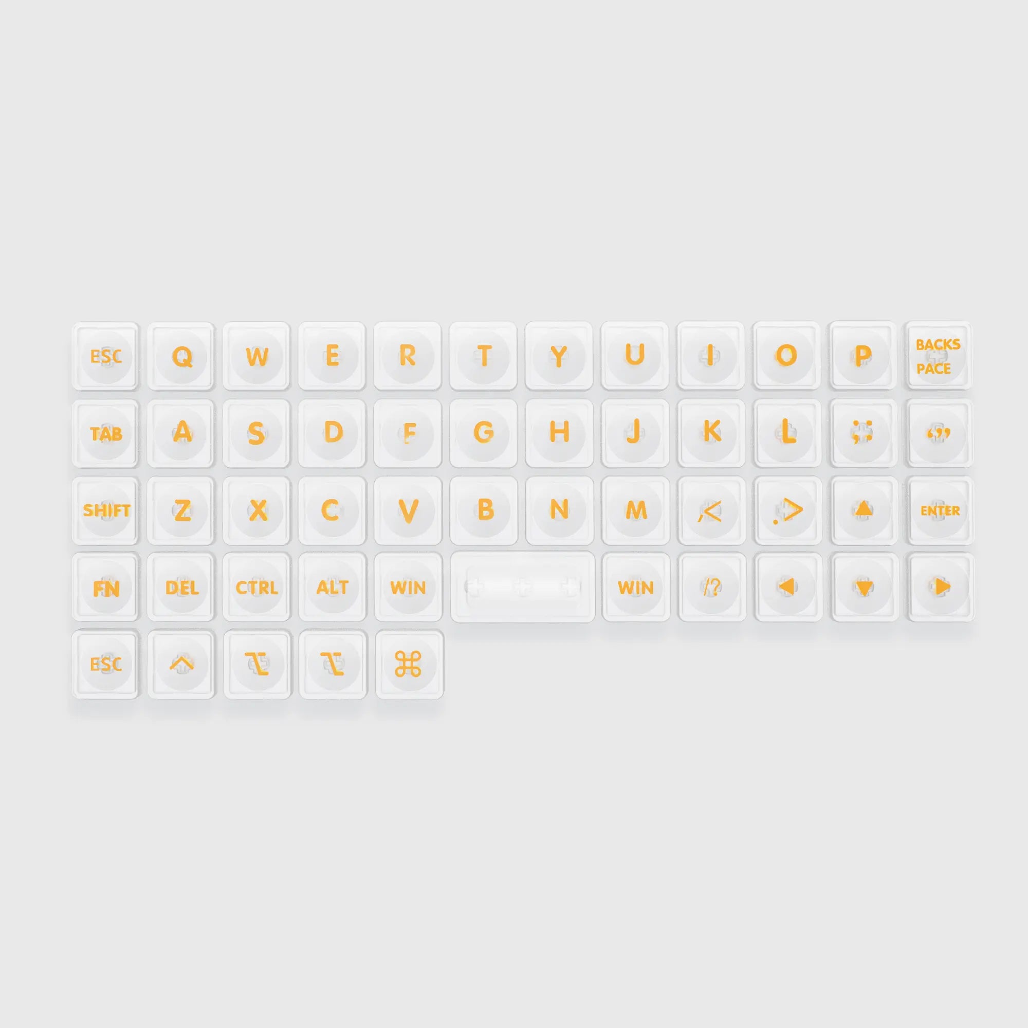 Chosfox LCK transparency low-profile keycap set for Choc V2
