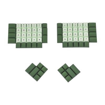 YMDK Matcha Split Keycaps