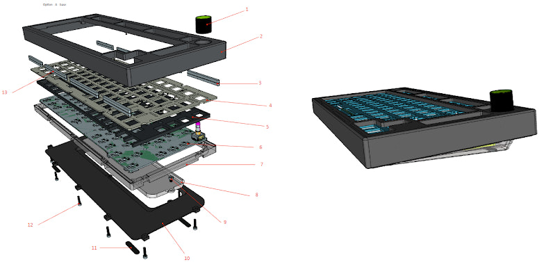 sense75 keyboard Drop